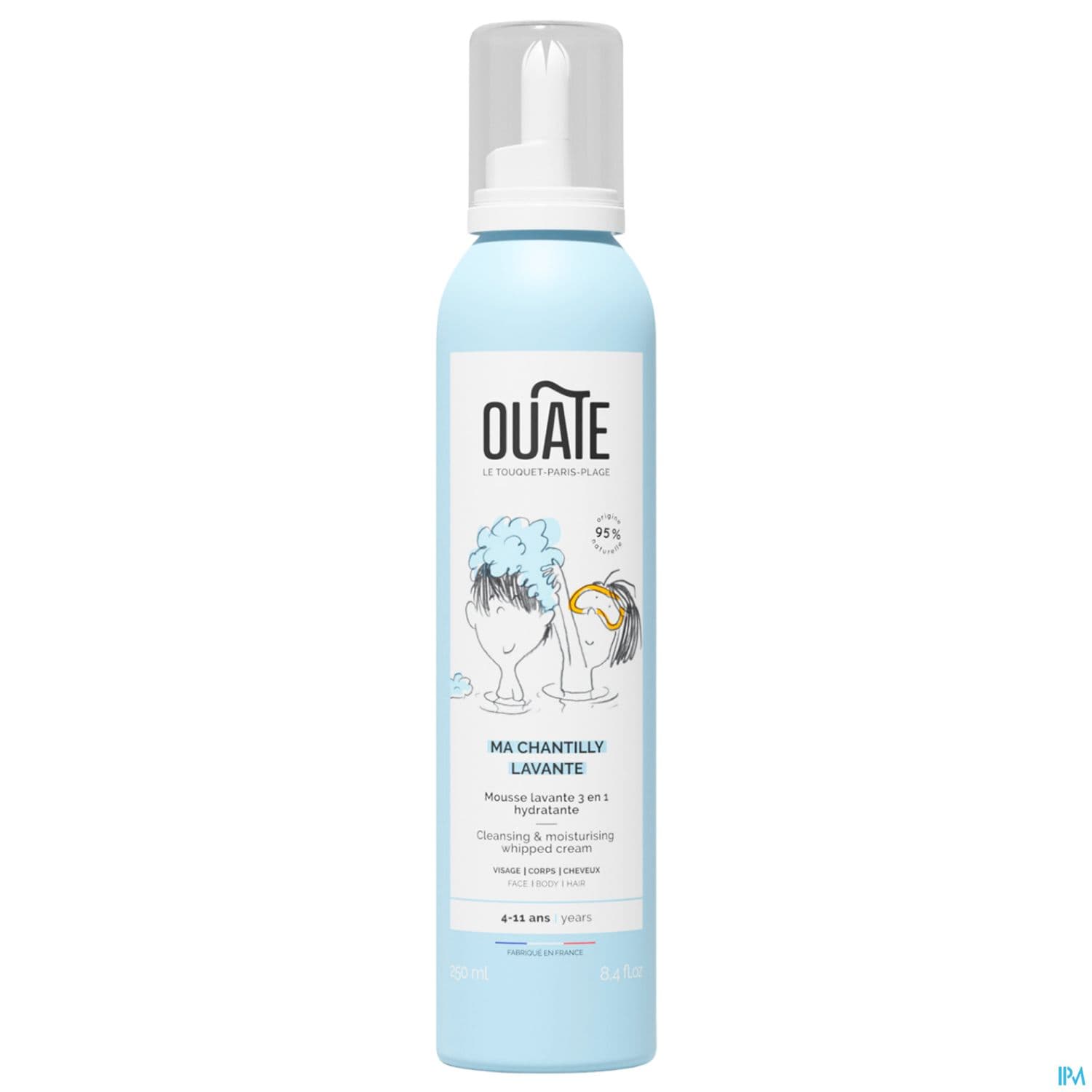Ouate Ma Chantilly Lavante Mousse Lavante 3en1 Visage Corps Et Cheveux 250ml