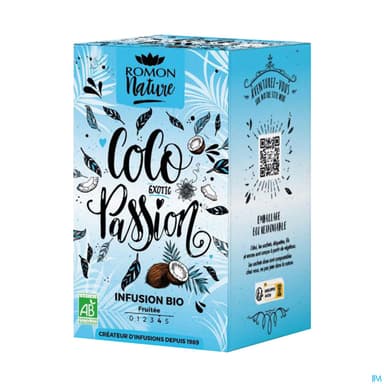 Romon Nature Tisane Plaisir Coco Passion Bio Infusette 1g8 16