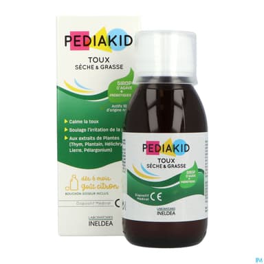 PEDIAKID TOUX SECHE/GRASS SP 125ML