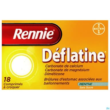 Rennie Deflatine Comprime A Croquer 18