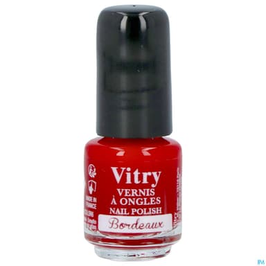 Vitry Vernis Ongles Bordeaux Mini 4ml