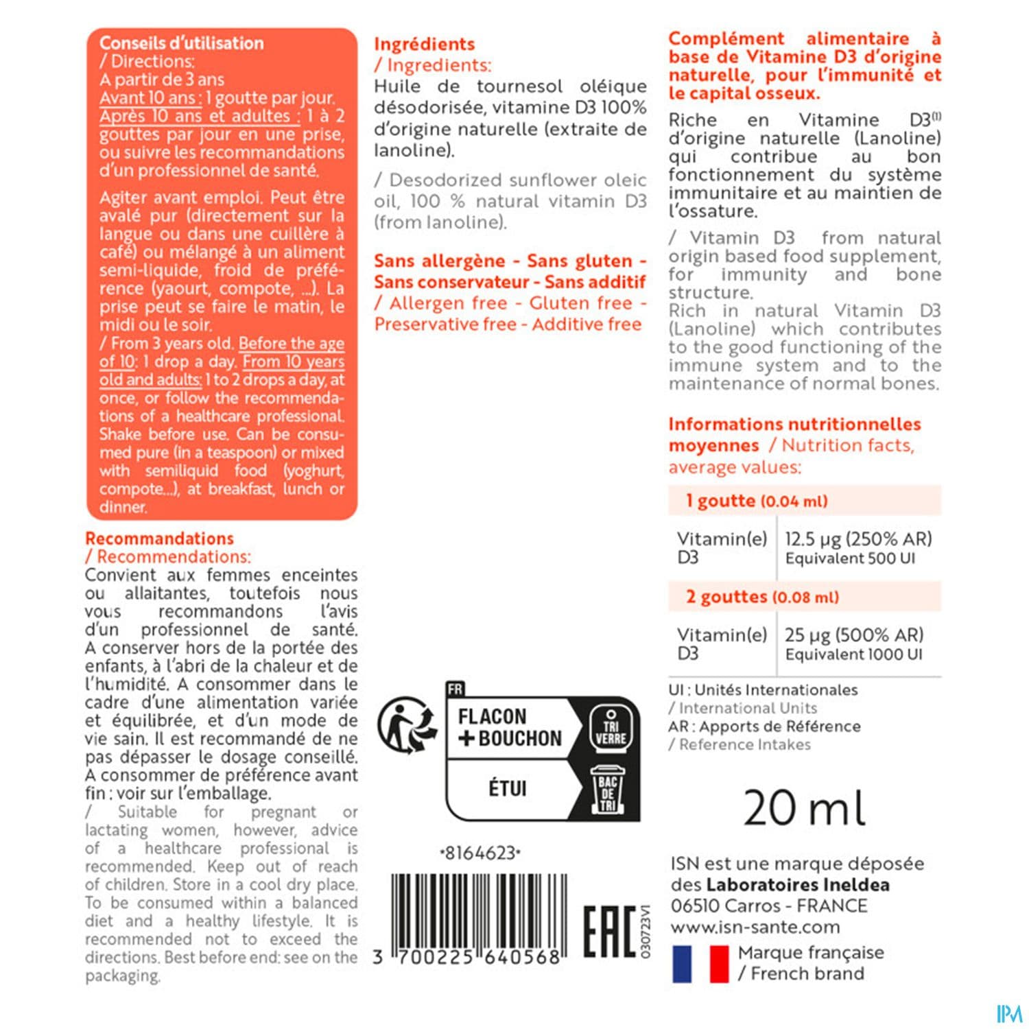 ISN VITAL D3 20ML