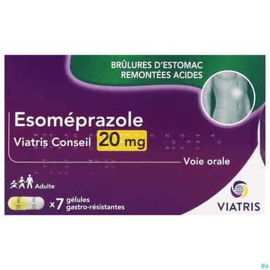 ESOMEPRAZOLE 20MG VTS CONS GEL 7
