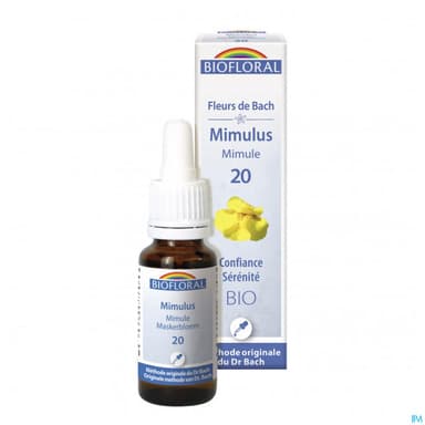 Biofloral 20 Mimulus. Mimule Compte Gouttes Bio Demeter 20ml