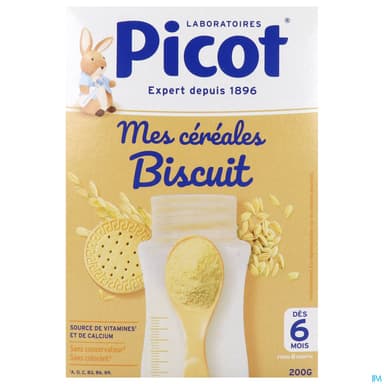 PICOT CEREALE BISCUIT 6M 200G