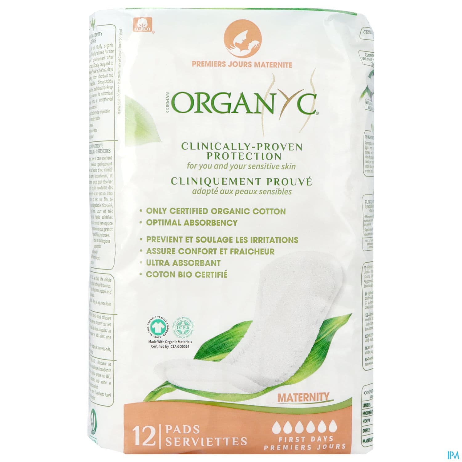 ORGANYC MATERNITY 1ER JOURS 12U
