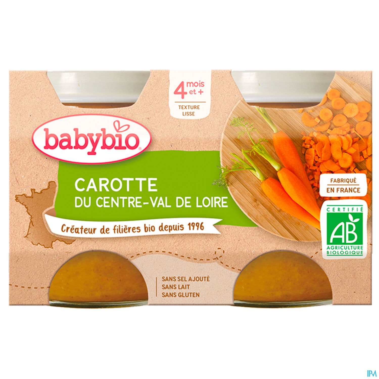 BABYBIO CAROTTE LANDE 2X130G