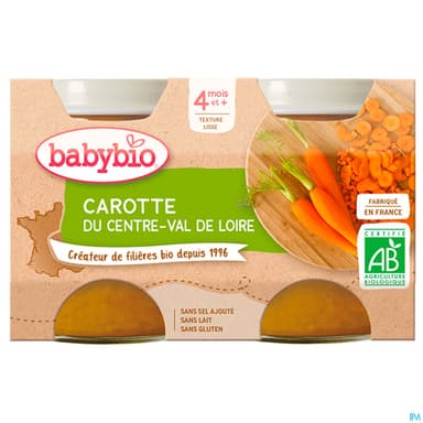 BABYBIO CAROTTE LANDE 2X130G