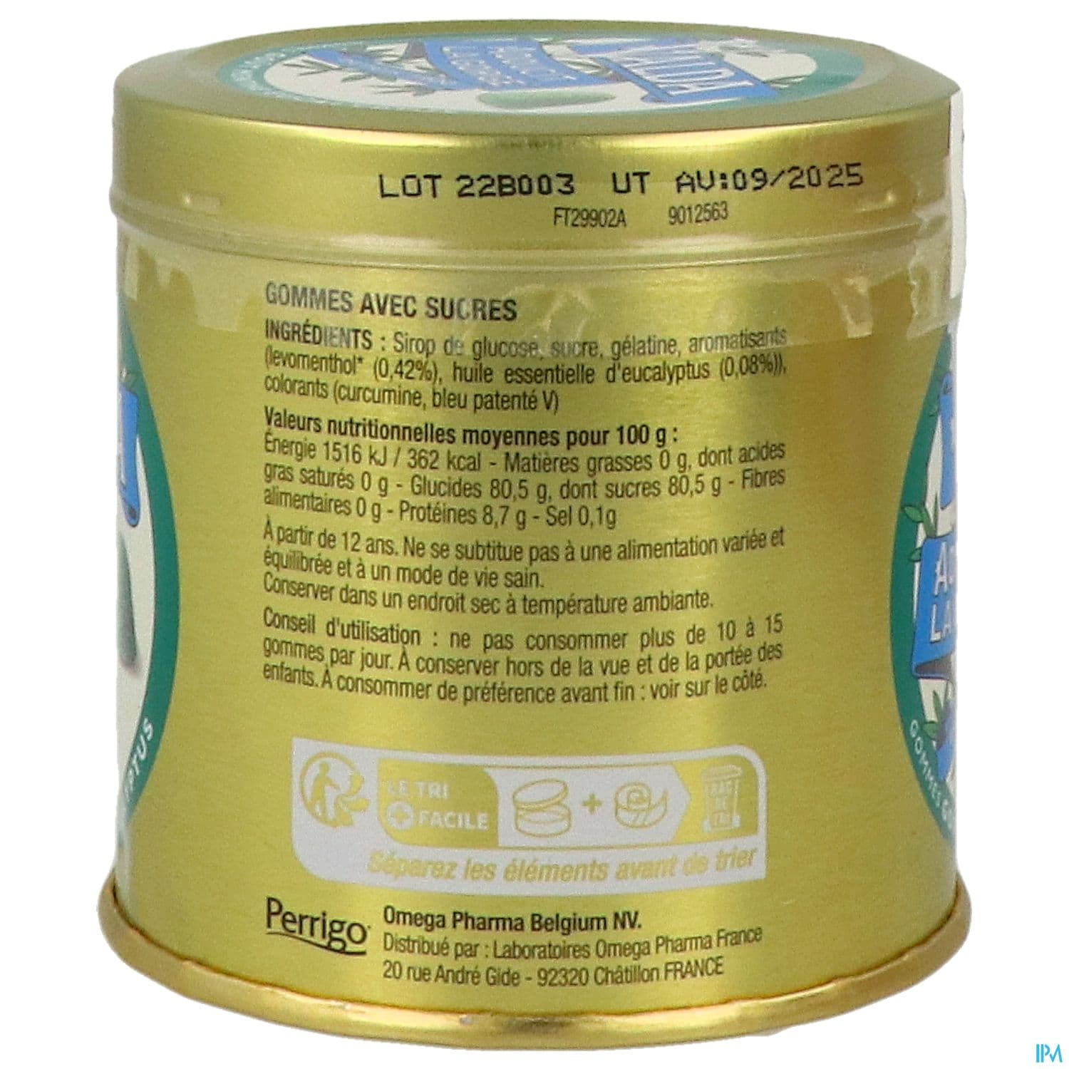 VALDA GOM SUC MENT/EUCAL 140G