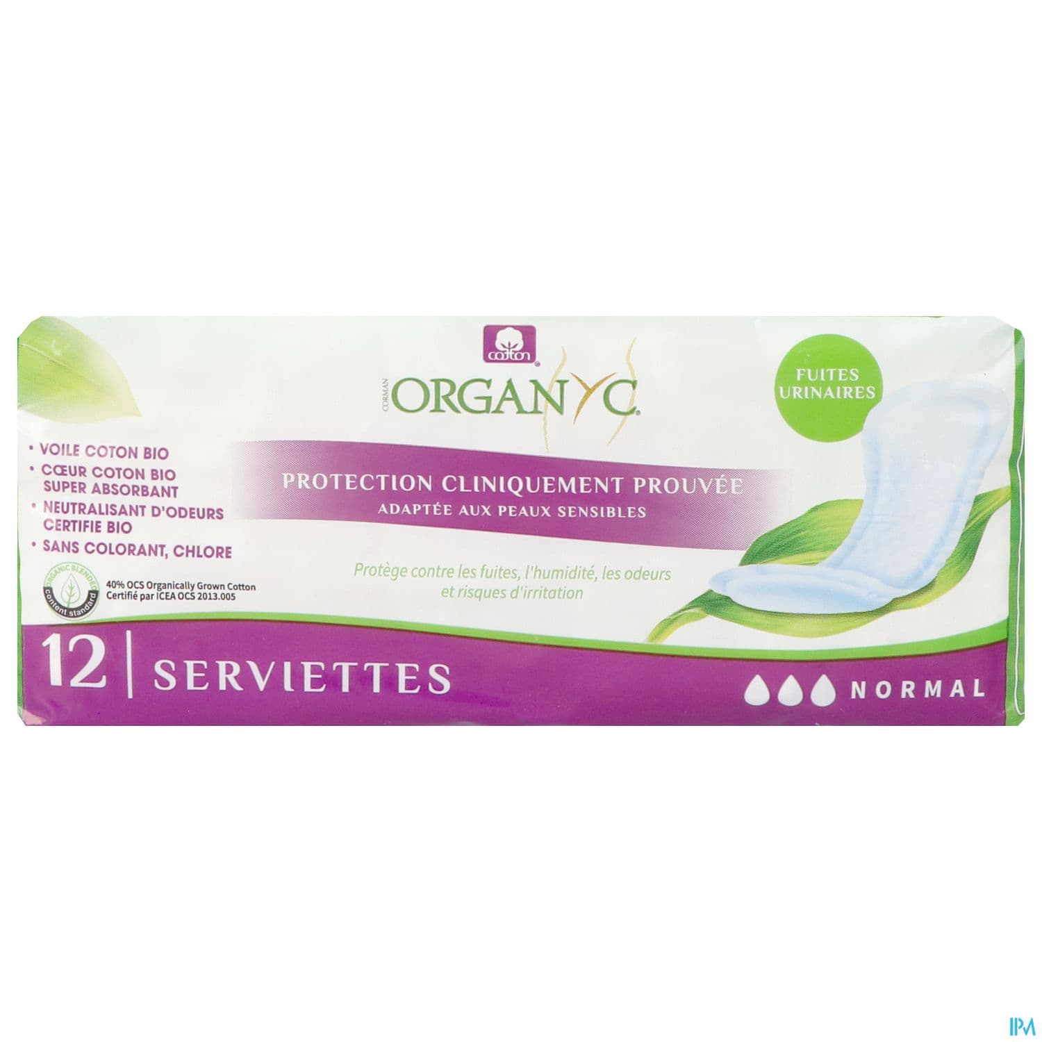 ORGANYC SERV INCONT LEG NORM 12