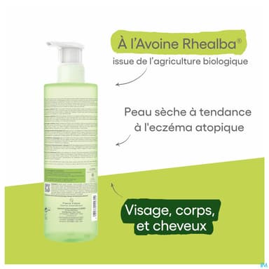 A Derma Exomega Control Gel Lavant Emollient 2en1 Antigrattage 500ml