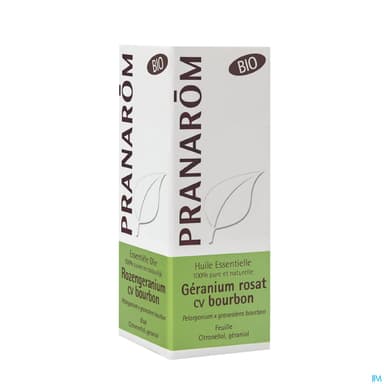 Pranarom Huile Essentielle Bio Geranium Rosat Bourbon Feuille 10ml