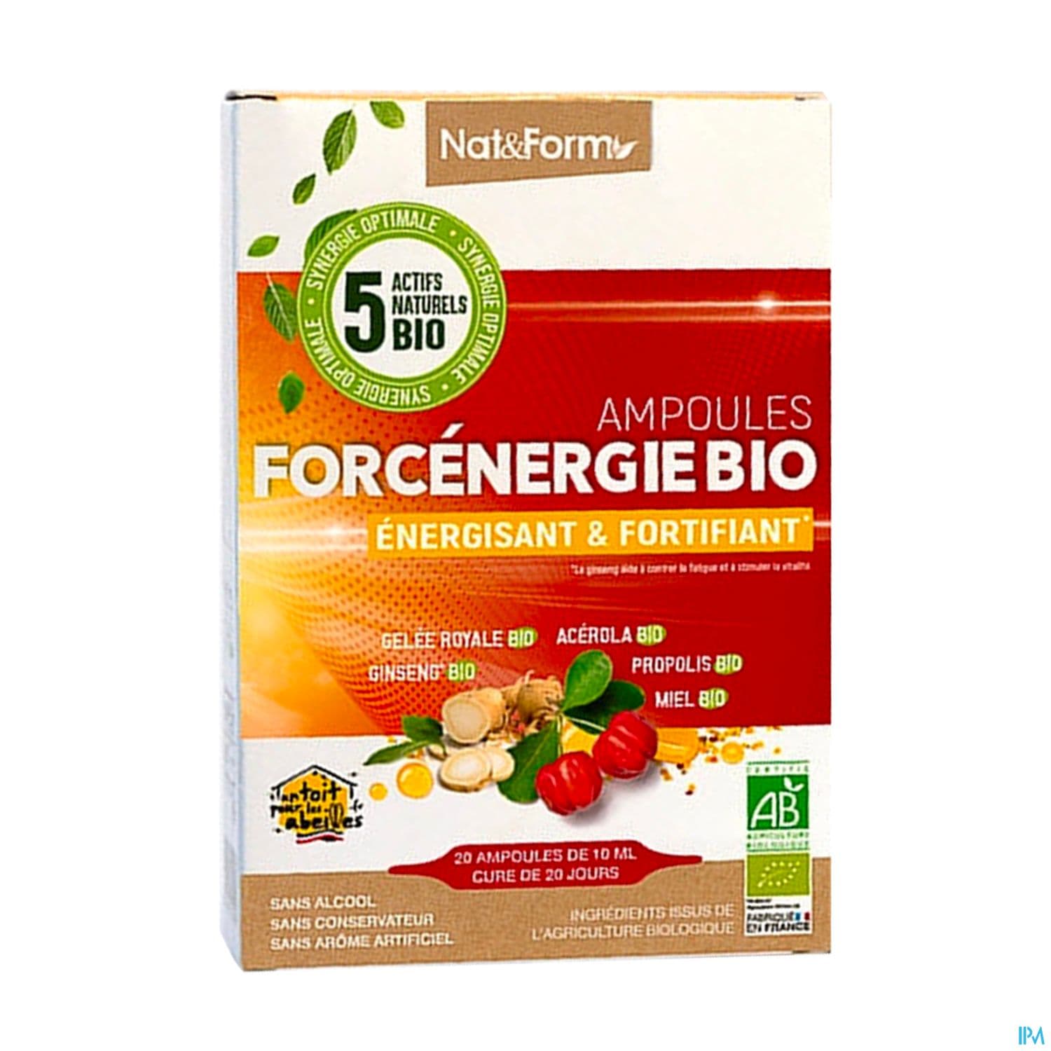 Nat Et Form Ampoule Forcenergie Bio 10ml 20