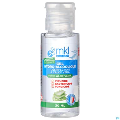 MKL GEL HYDROALCOOLIQ ALOE V 30ML