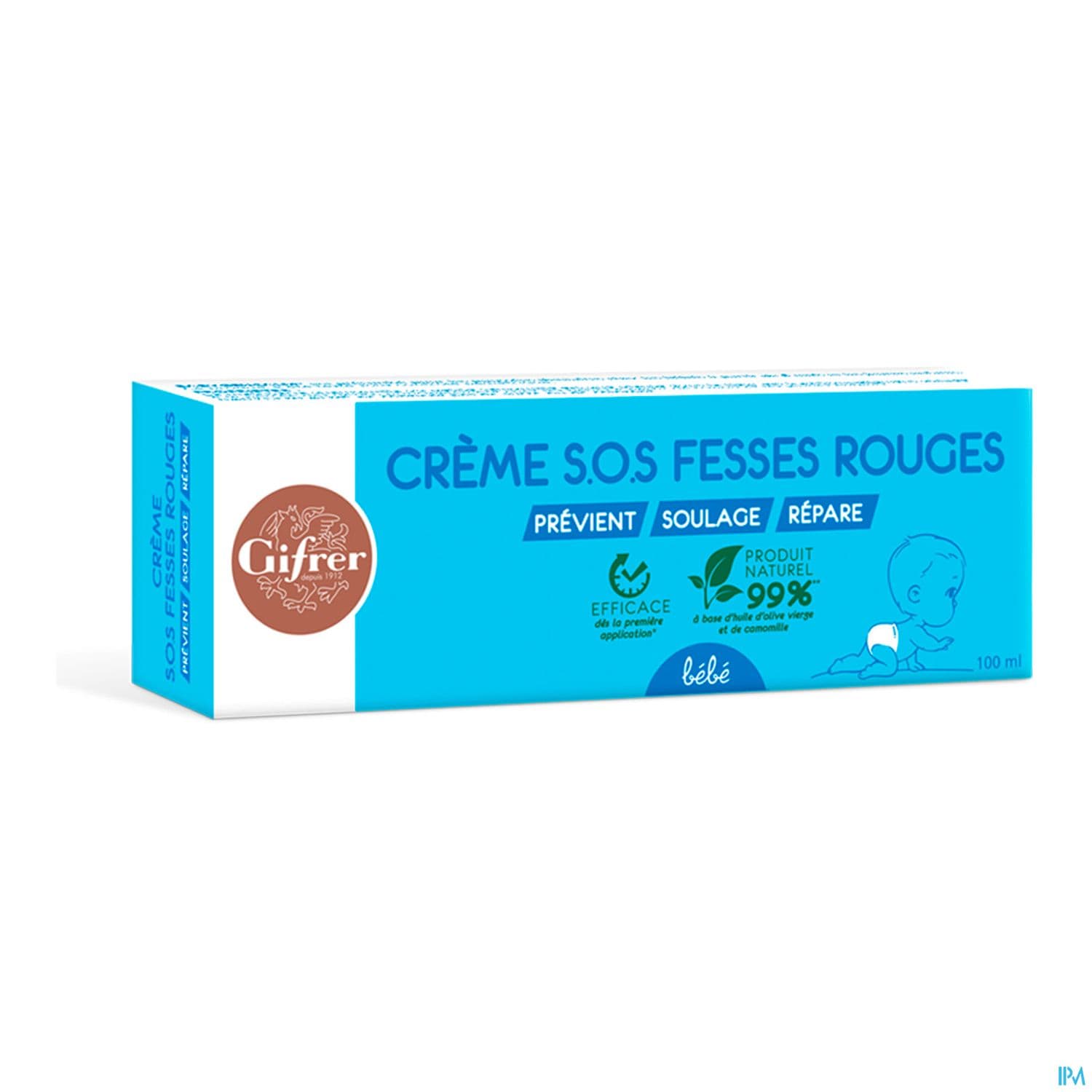 GIFRER CR SOS FESSE ROUGE 100ML