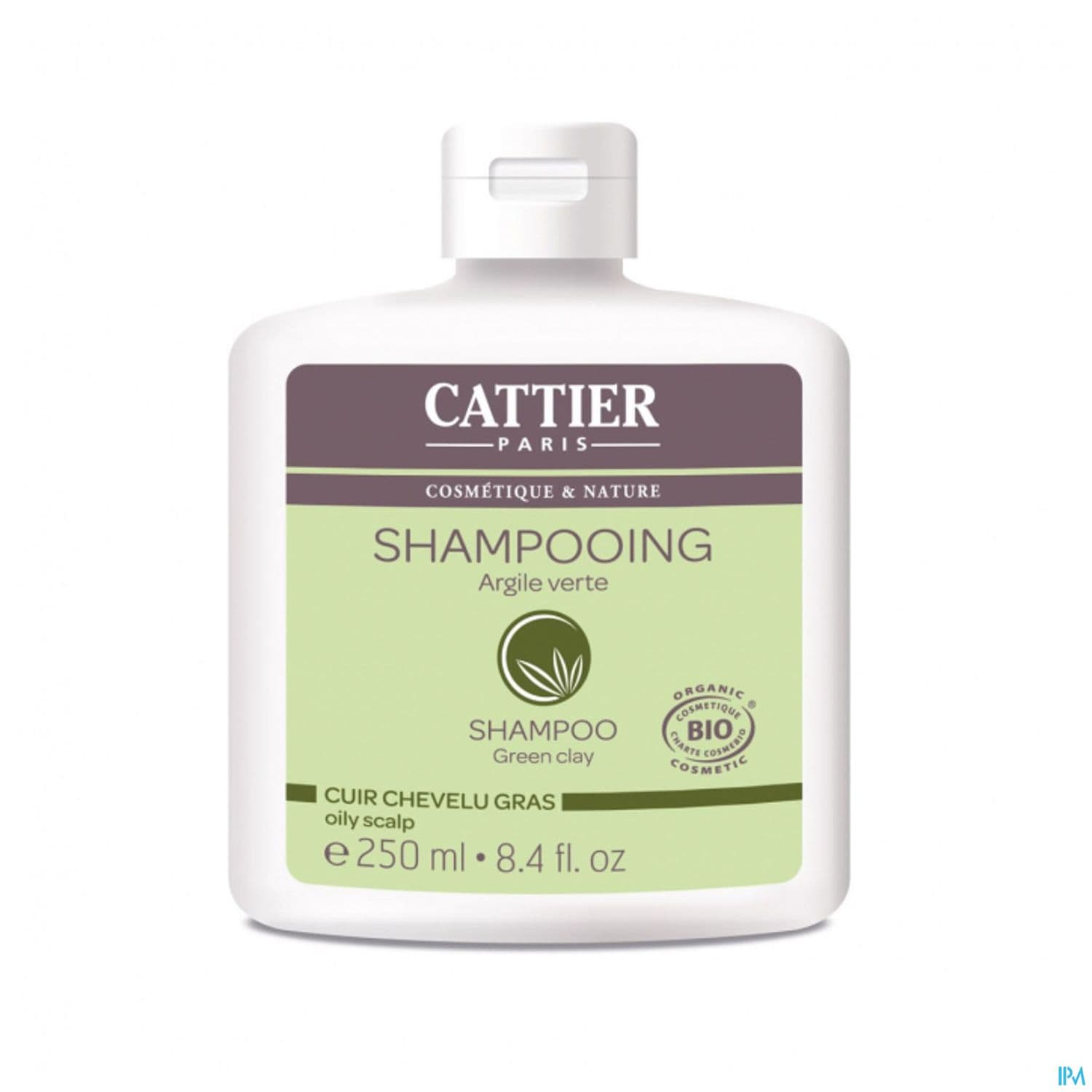 CATTIER SH CH GRAS ARGIL VERT250ML