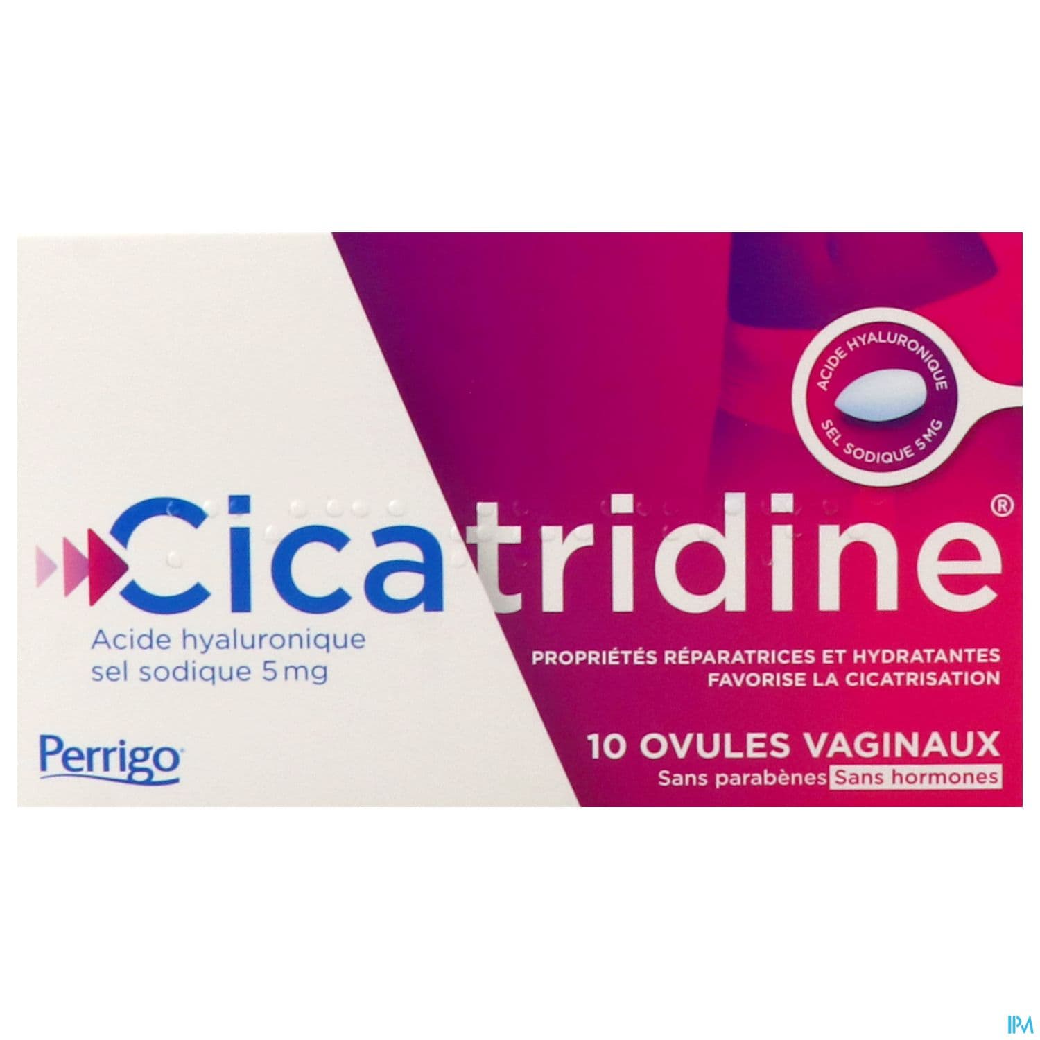 CICATRIDINE OVULE VAGINAL 10