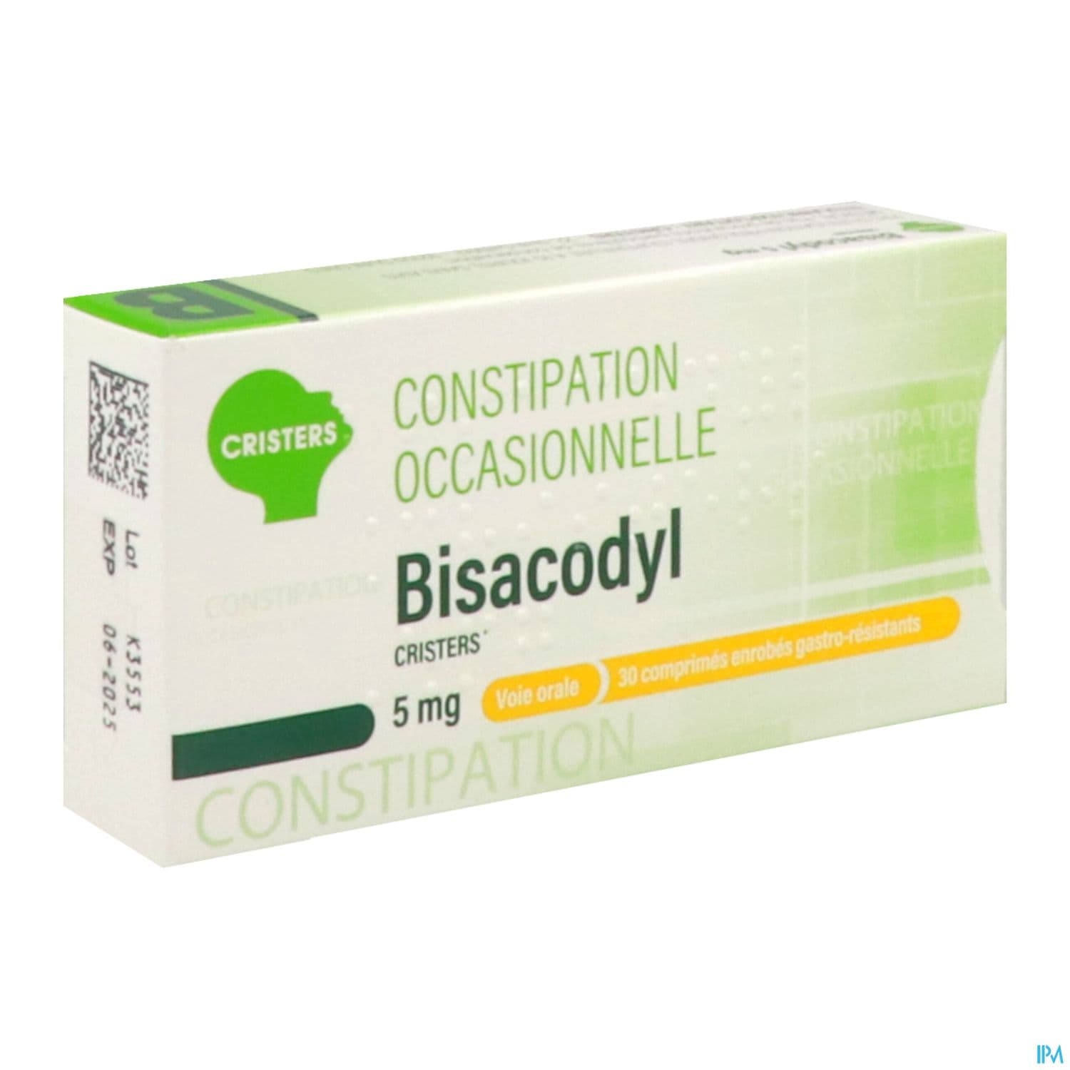 Bisacodyl Cristers 5mg Comprime Gastroresistant 30
