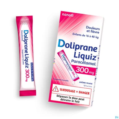DOLIPRANELIQUIZ 300MG SACHET S/S12