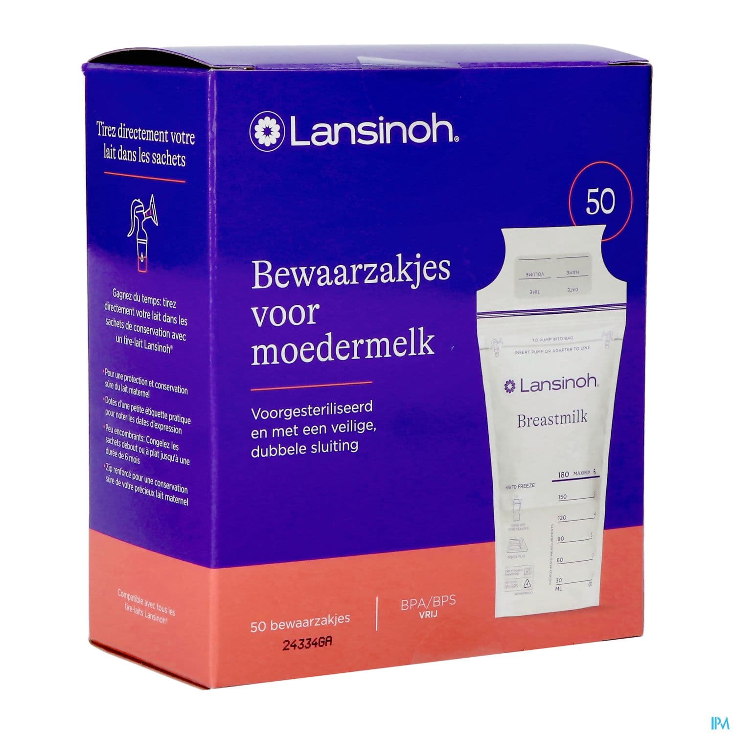 Lansinoh Sachet Conservation Lait Maternel50 40056