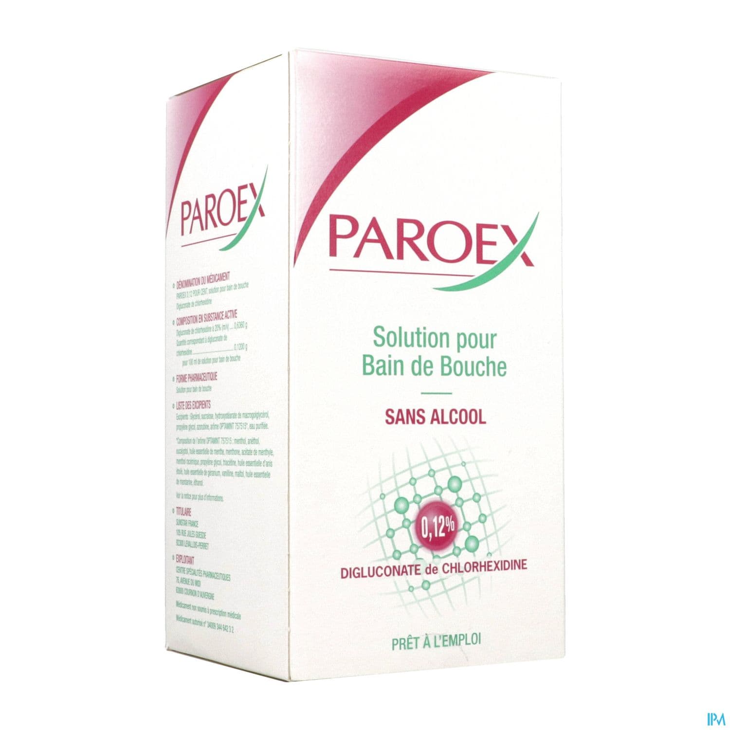 Paroex 0.12% Solution Pour Bain De Bouche 500ml