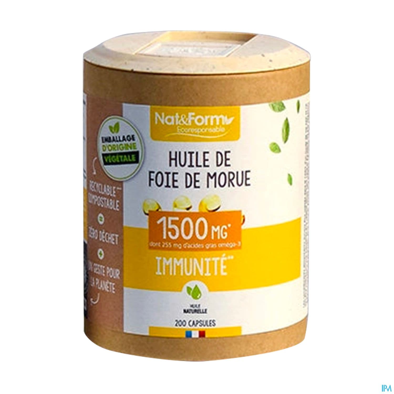 Nat Et Form Ecoresponsable Huile De Foie De Morue Capsule 200