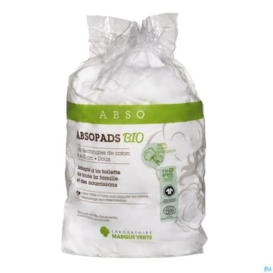 ABSOPADS COTON BIO 8X10 SACH 180