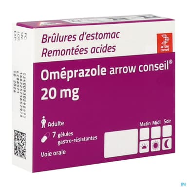 OMEPRAZOLE 20MG ARROW CONS GEL 7