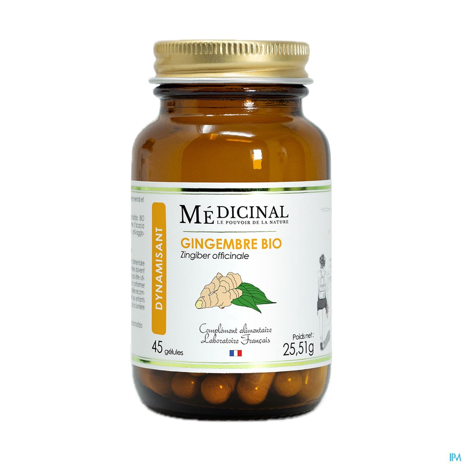 Medicinal Gingembre Bio Gelule 45