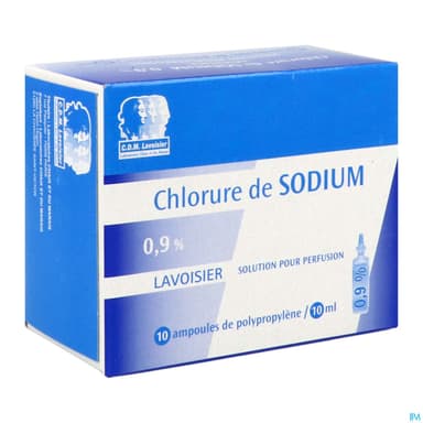 Lavoisier Sodium Chlorure 0.9% Solution Injectable Pp 10ml 10