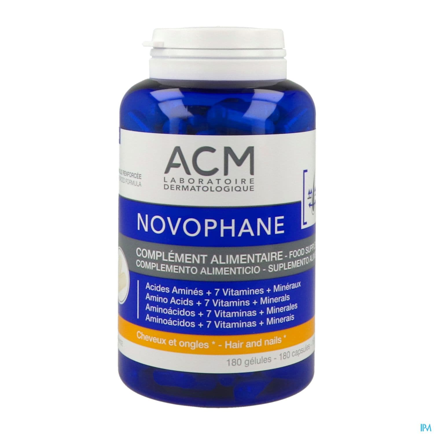 Acm Novophane Gelule Cheveux Et Ongles Pilulier 180