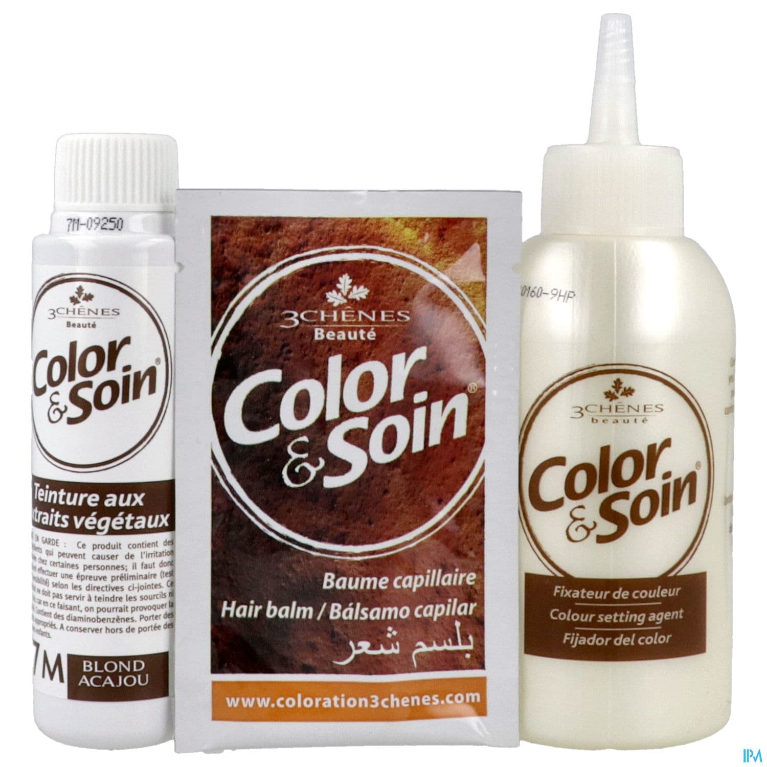 3 CHENES COLOR/SOIN BL ACAJOU 7M
