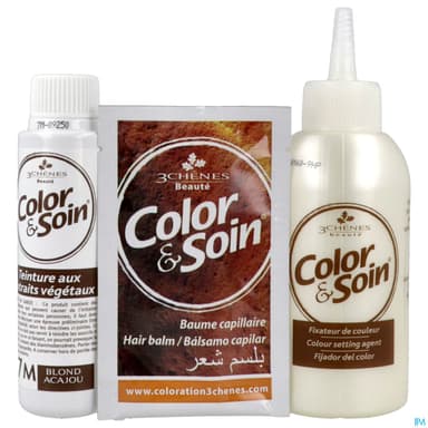 3 CHENES COLOR/SOIN BL ACAJOU 7M