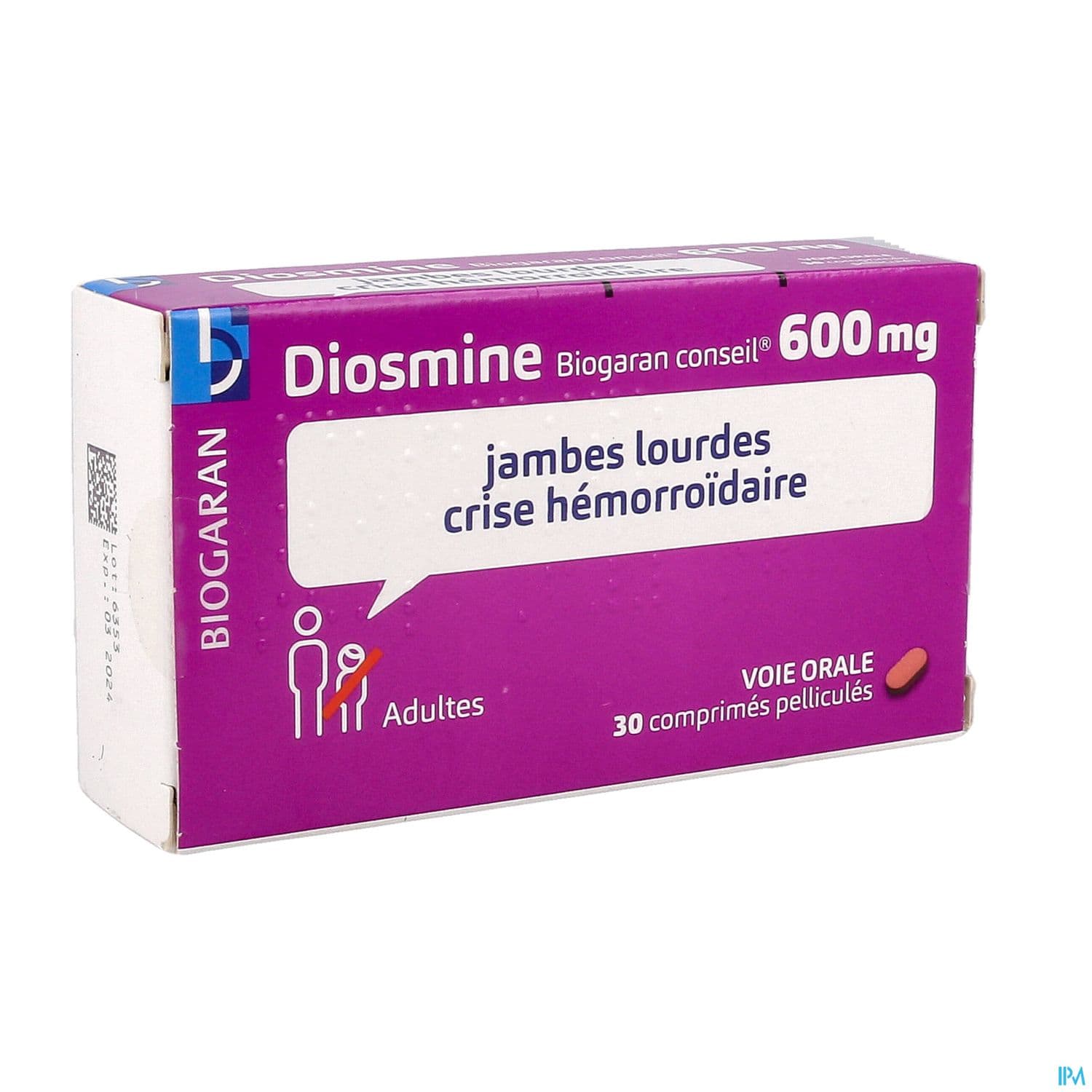 DIOSMINE 600MG BIOG CONS CPR 30