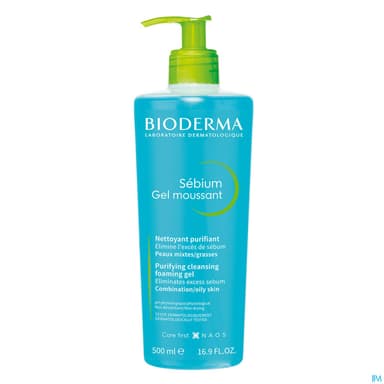 SEBIUM MOUSSANT Gel nettoy ss sav Fl pp/500ml