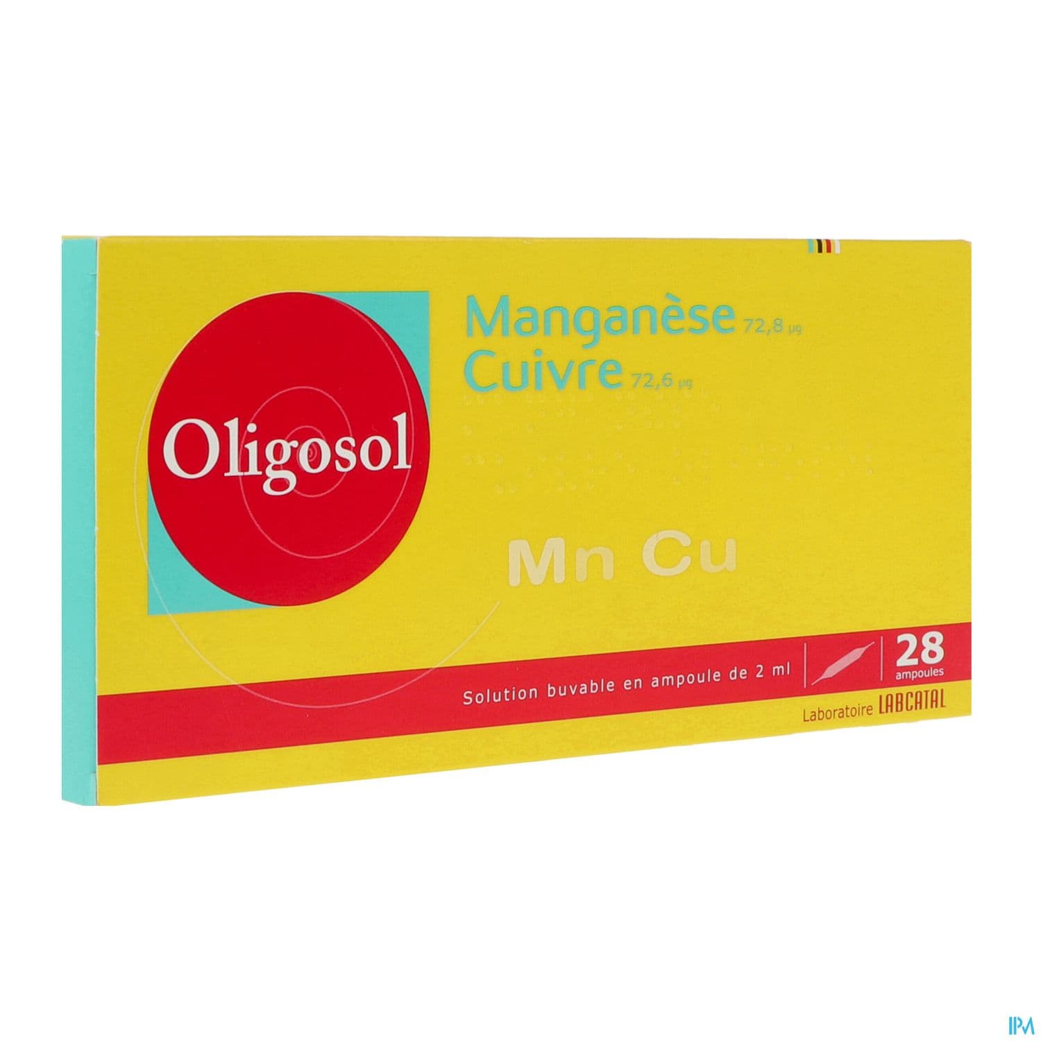 Oligosol Manganese Cuivre Solution Buvable Ampoule 2ml 28