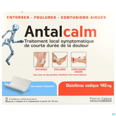 Antalcalm 140mg Emplatre Medicamenteux 5