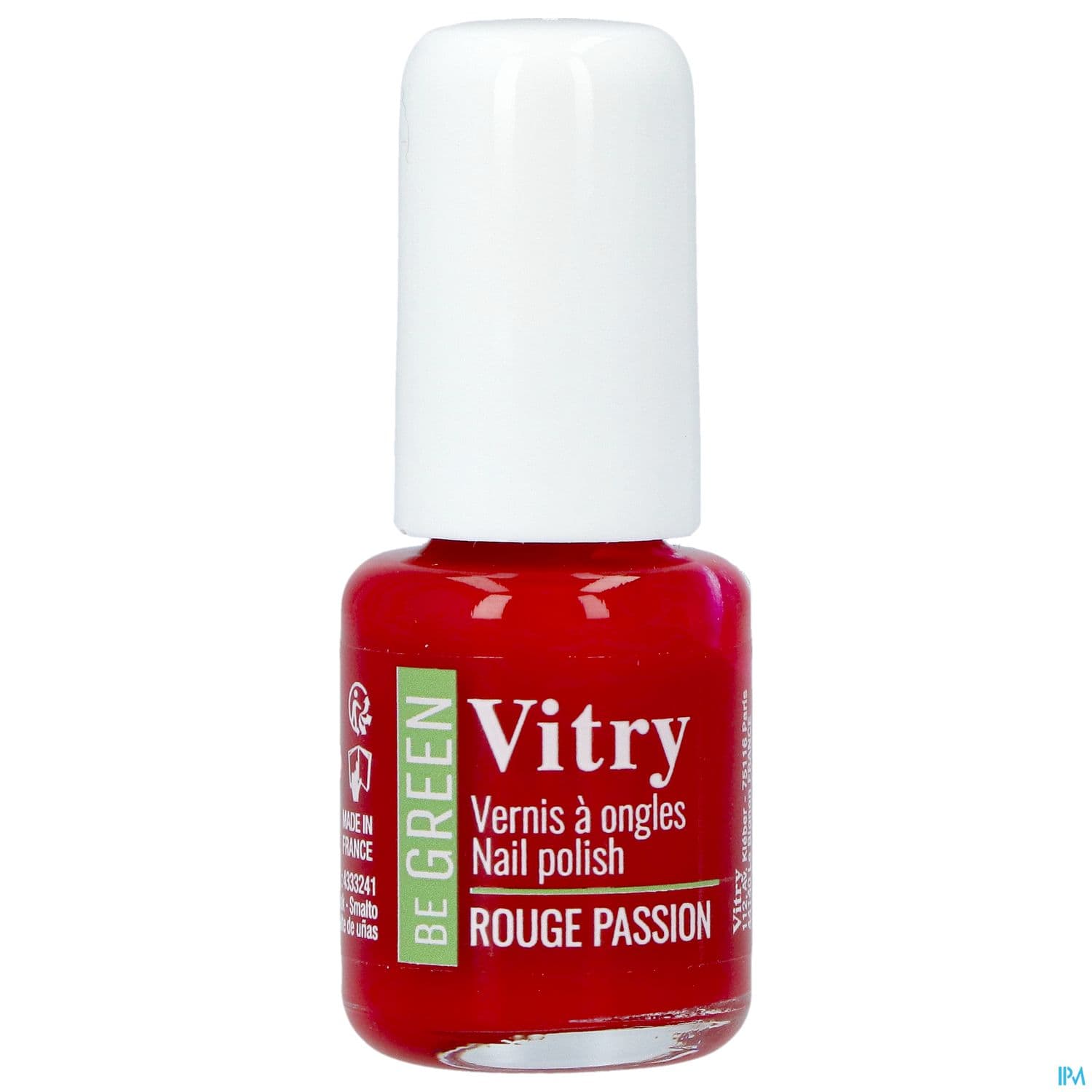 Vitry Be Green Vernis Ongles Rouge Passion 6ml