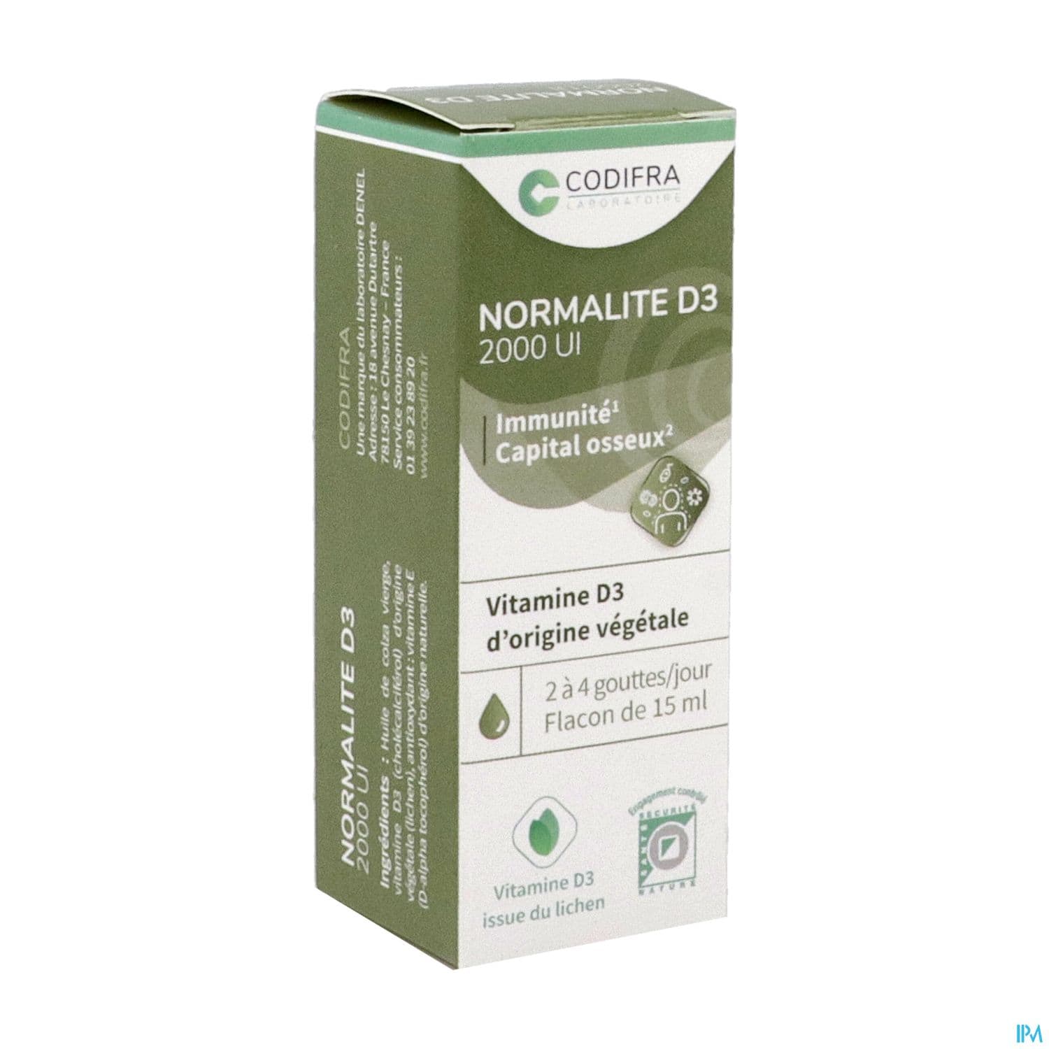 Codifra Normalite D3 2000ui Gouttes 15ml