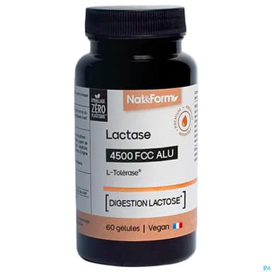 NAT&FORM LACTASE GELULE 60