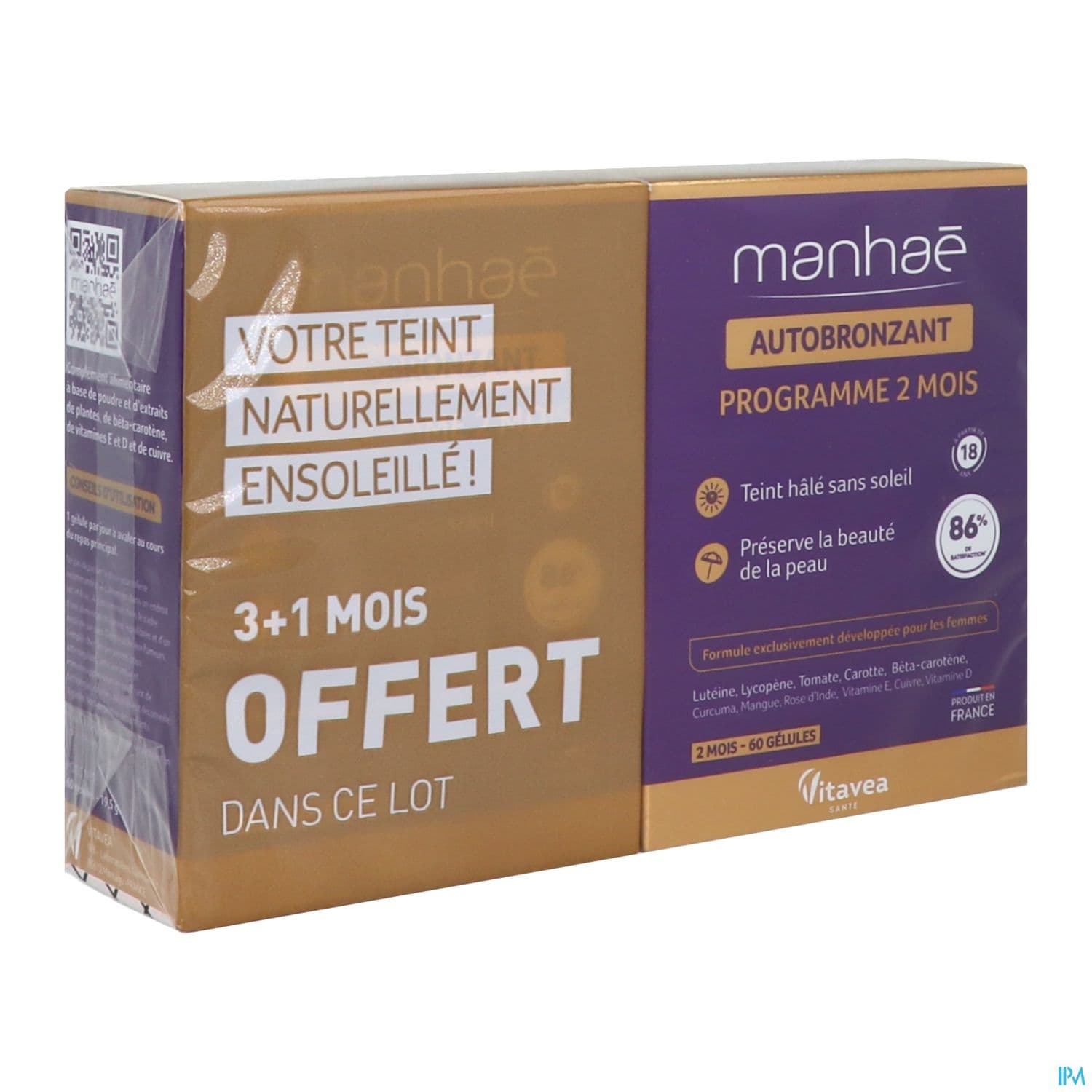 Vitavea Manhae Autobronzant Gelule 60 X2