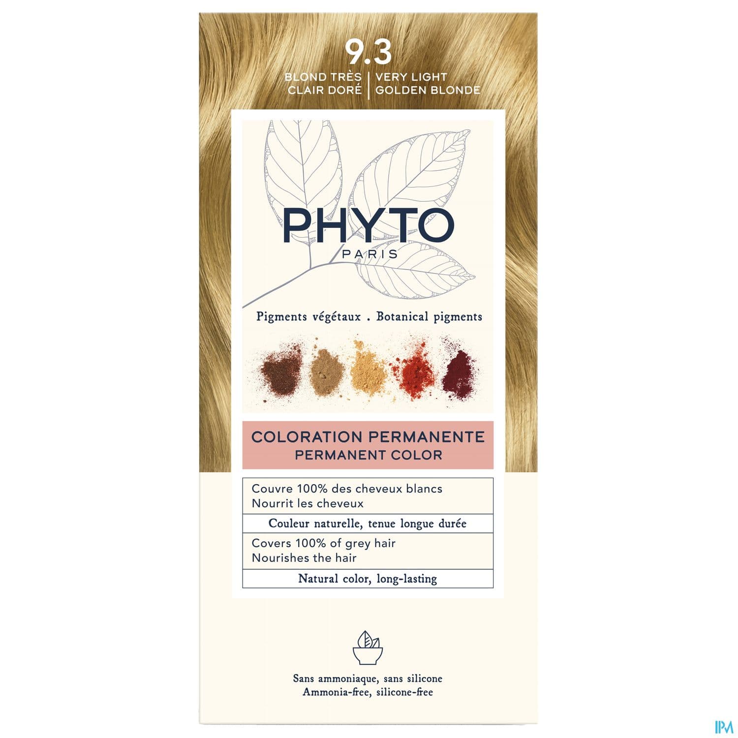 PHYTO COLOR 9,3 BLOND TR CLAIR DOR