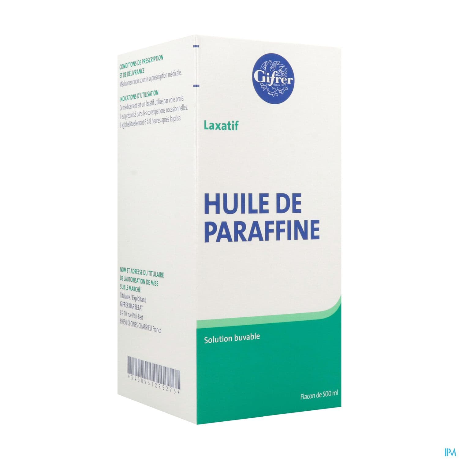 PARAFFINE HUILE GIFRER 500ML