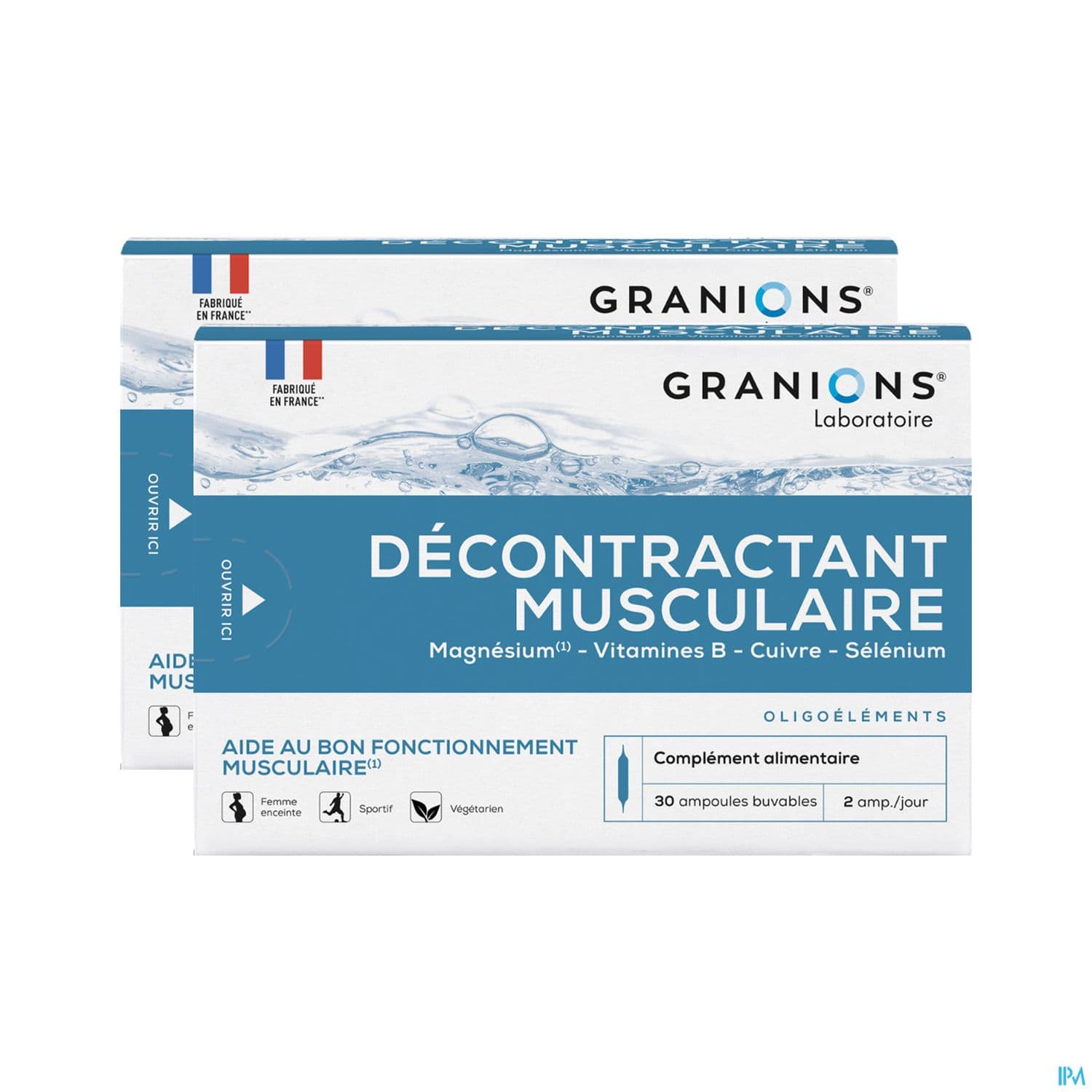 Granions Decontractant Musculaire Solution Buvable Ampoule 2ml 30 X2 — Pharmacie Lafayette de Roubaix