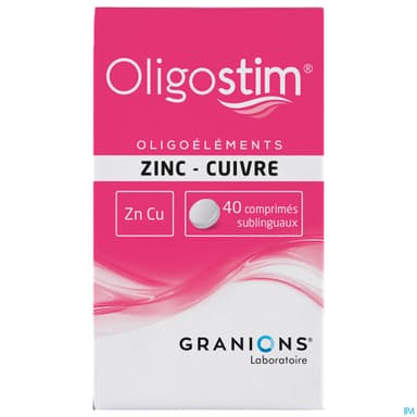 Oligostim Zinc Cuivre Comprime Sublingual 40