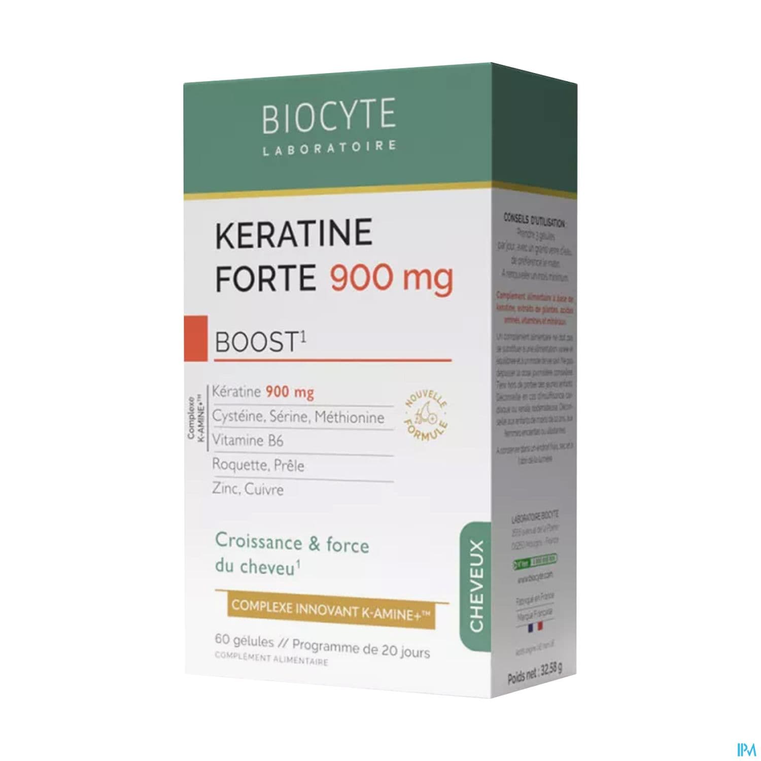 BIOCYTE KERATINE FORTE 900 GELUL60