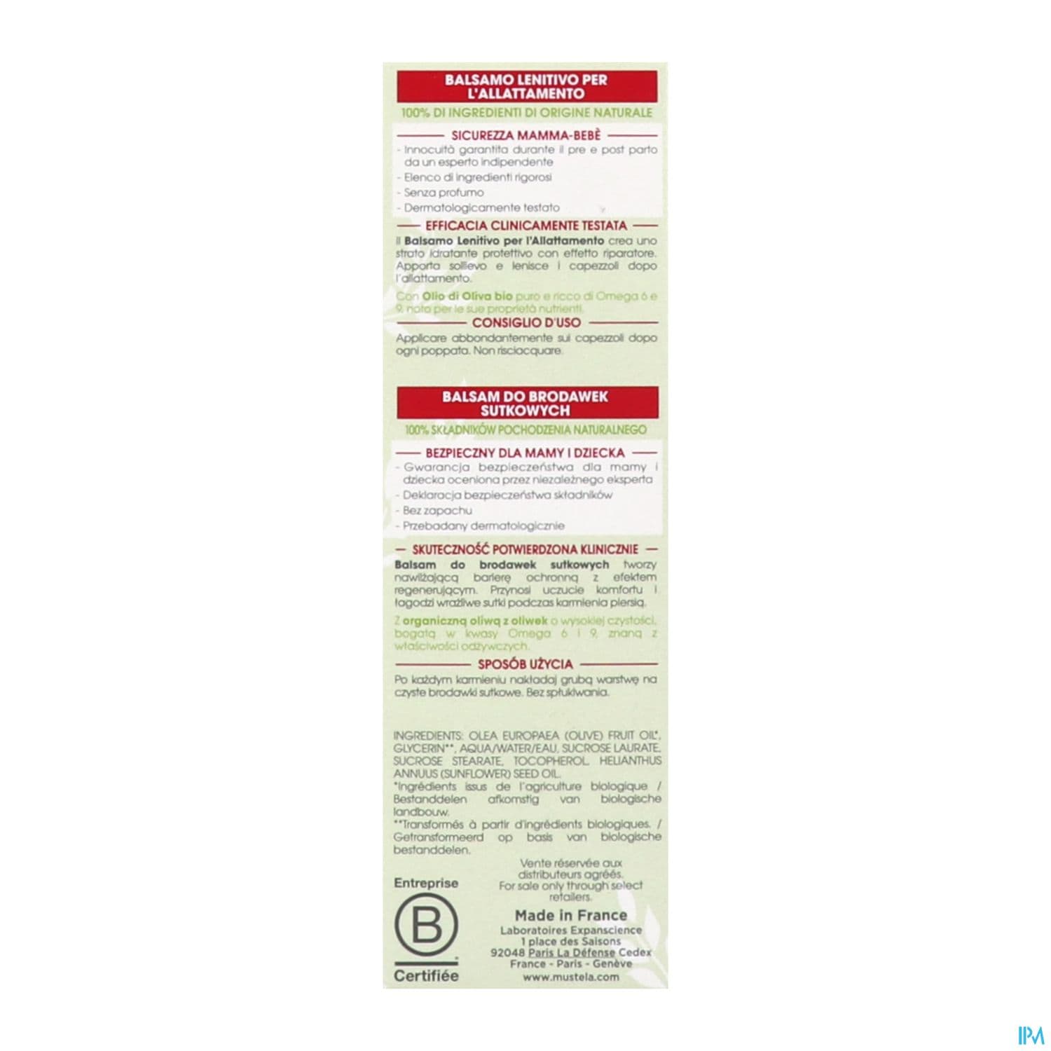 MUSTELA MATER BAUME ALLAIT BIO30ML