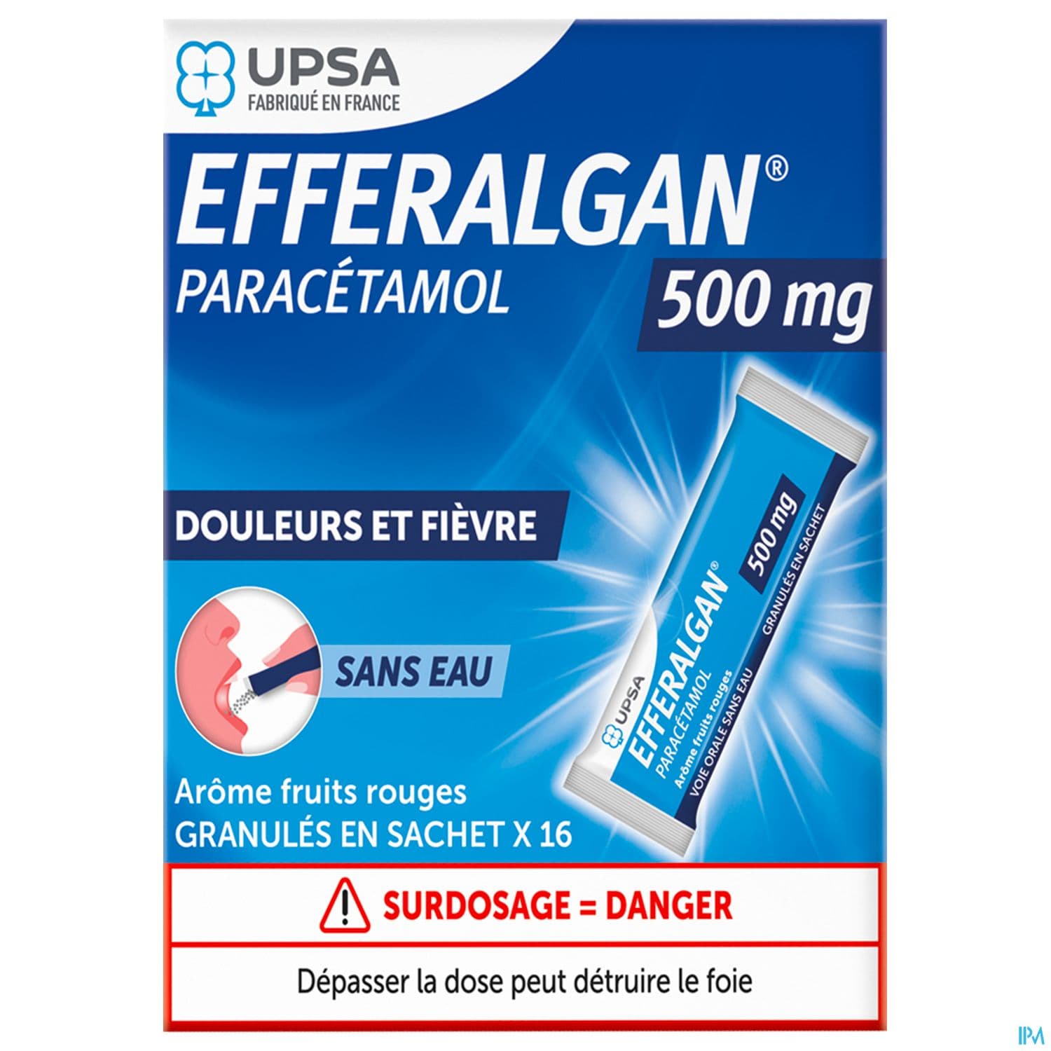 EFFERALGAN 500MG GRANULES SACHET16