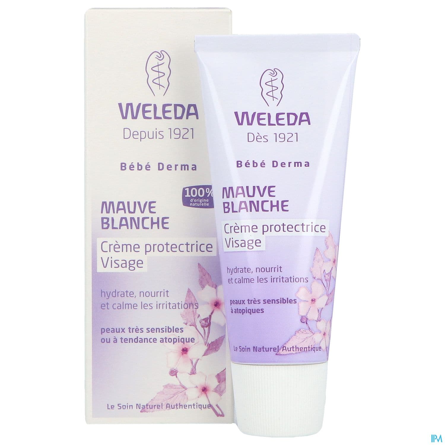 Weleda Mauve Blanche Bebe Creme Protectrice Visage 50ml