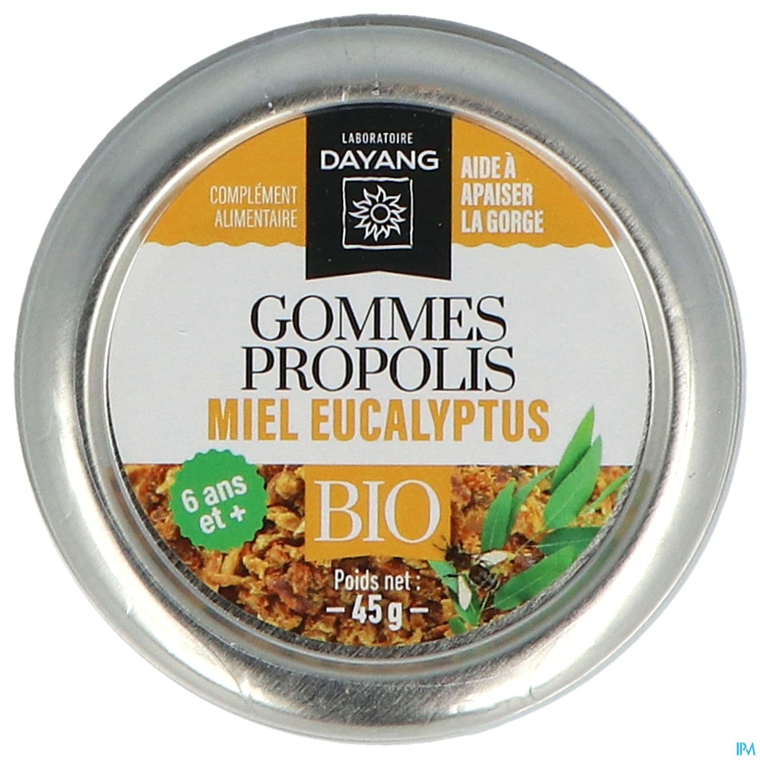 Dayang Gommes Propolis Miel Eucalyptus Bio 45g